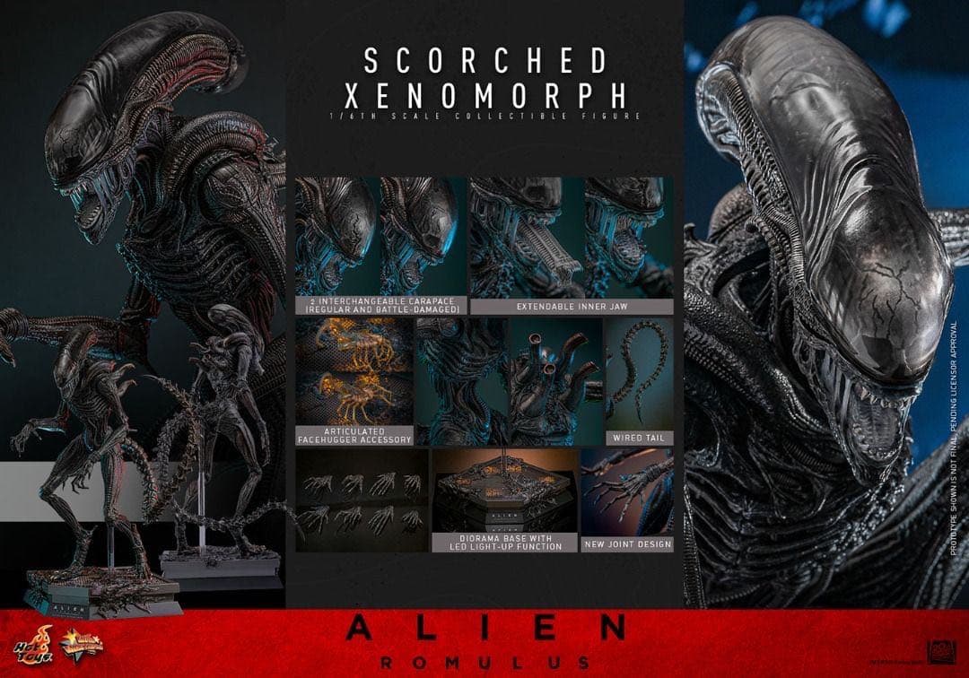 ホットトイズ MMS784エイリアン：ロムルス　スコーチド・ゼノモーフAlien