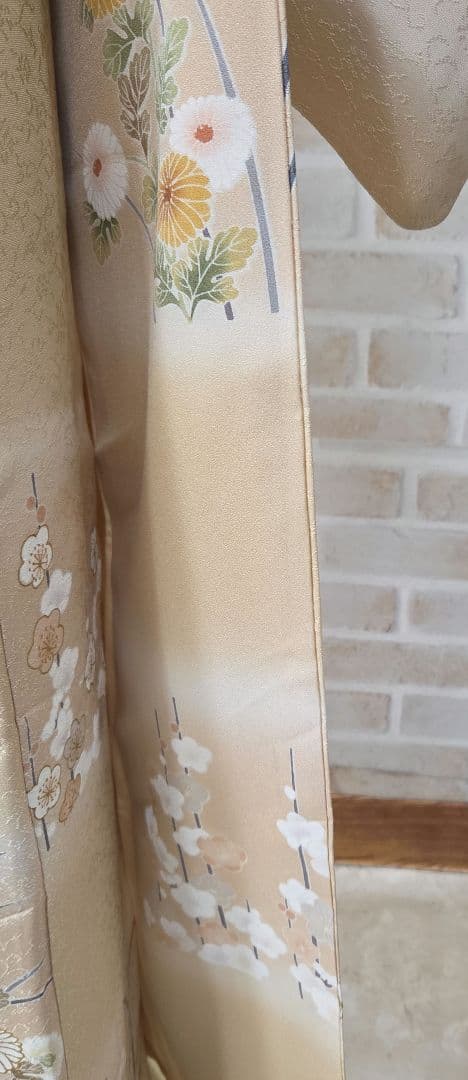 訪問着4点フルセット、着物、袋帯、帯締め、帯揚げ ゆき丈69