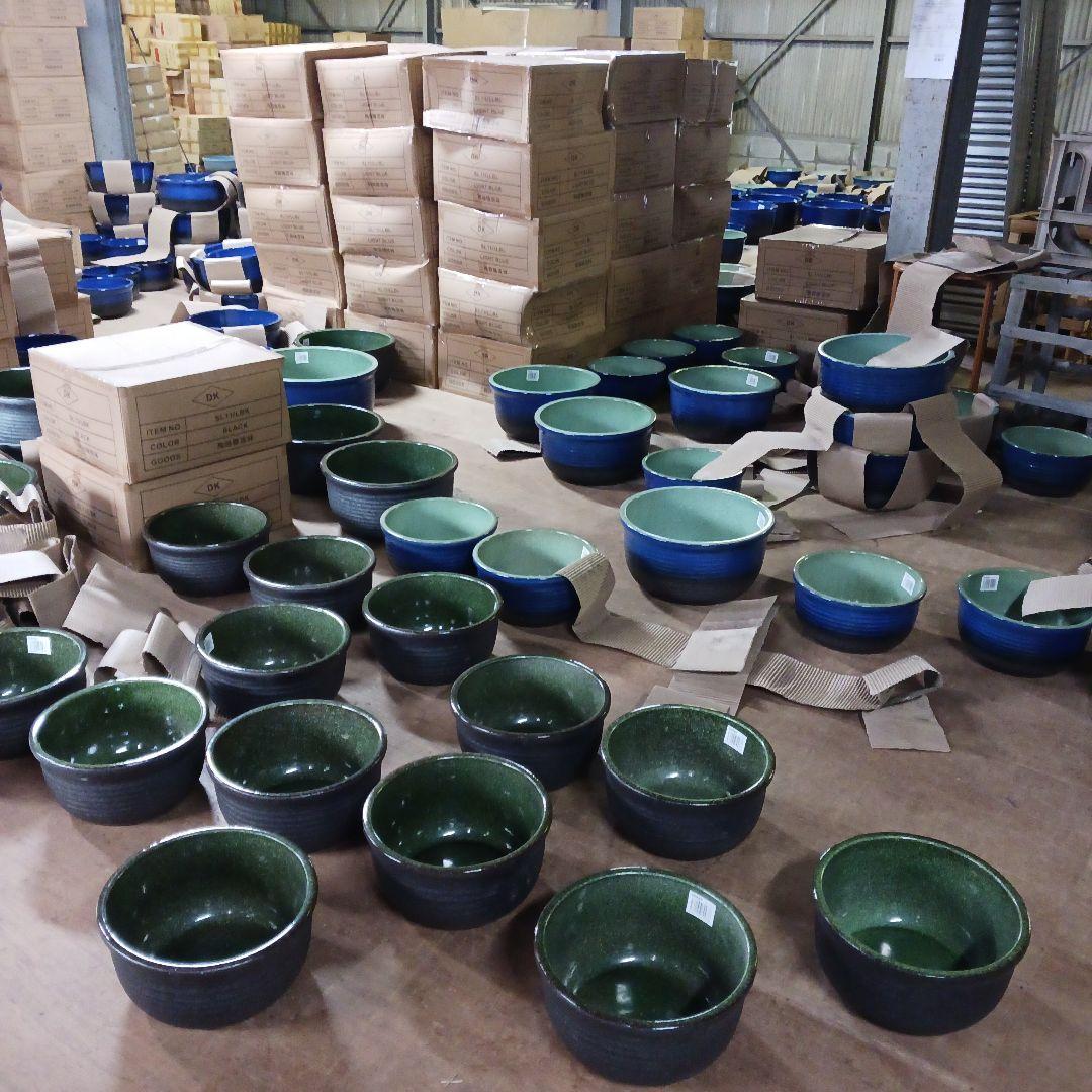 新品　特大径52x49　陶器　睡蓮鉢　メダカ鉢　　白　ホワイト　ルーバー　LWH