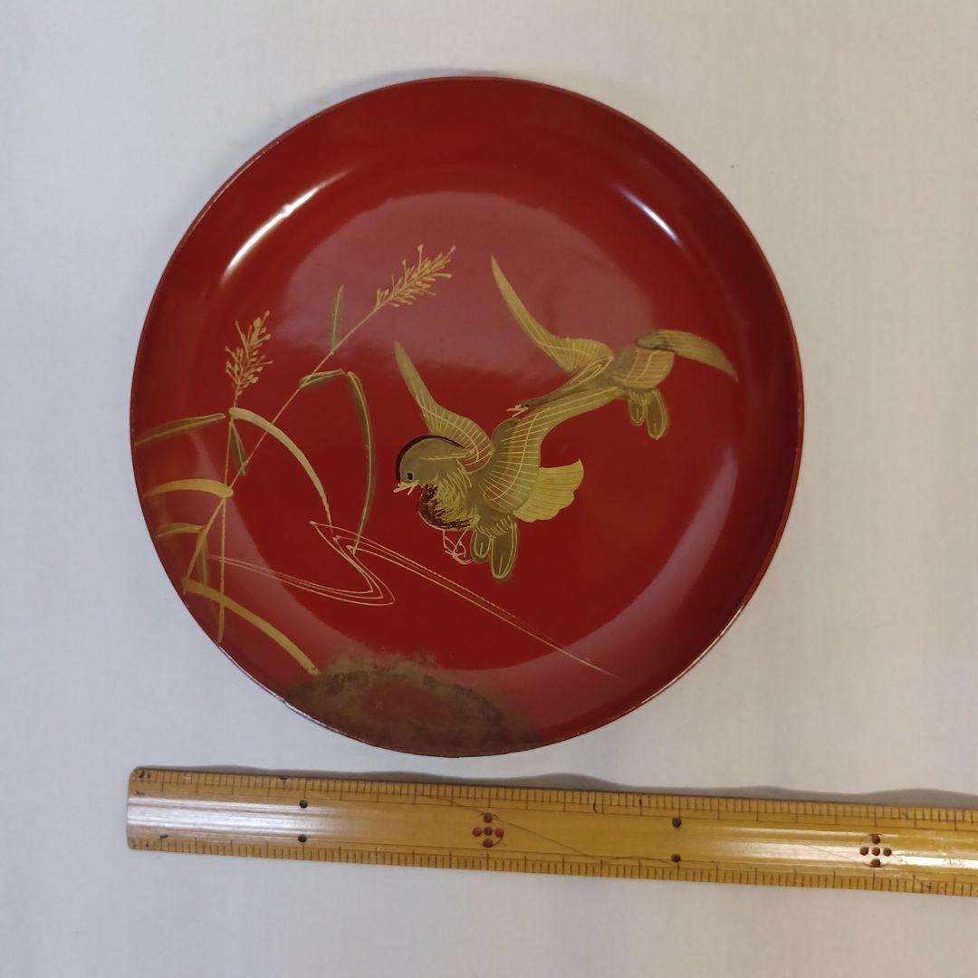 皆朱銘々盆貮拾枚