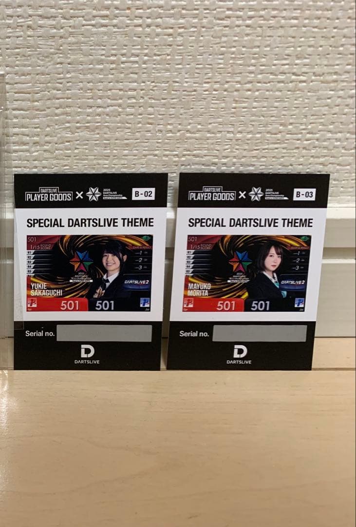 KOTO専用ダーツblack holeくじ　B賞テーマ　坂口優希　まよんぬ