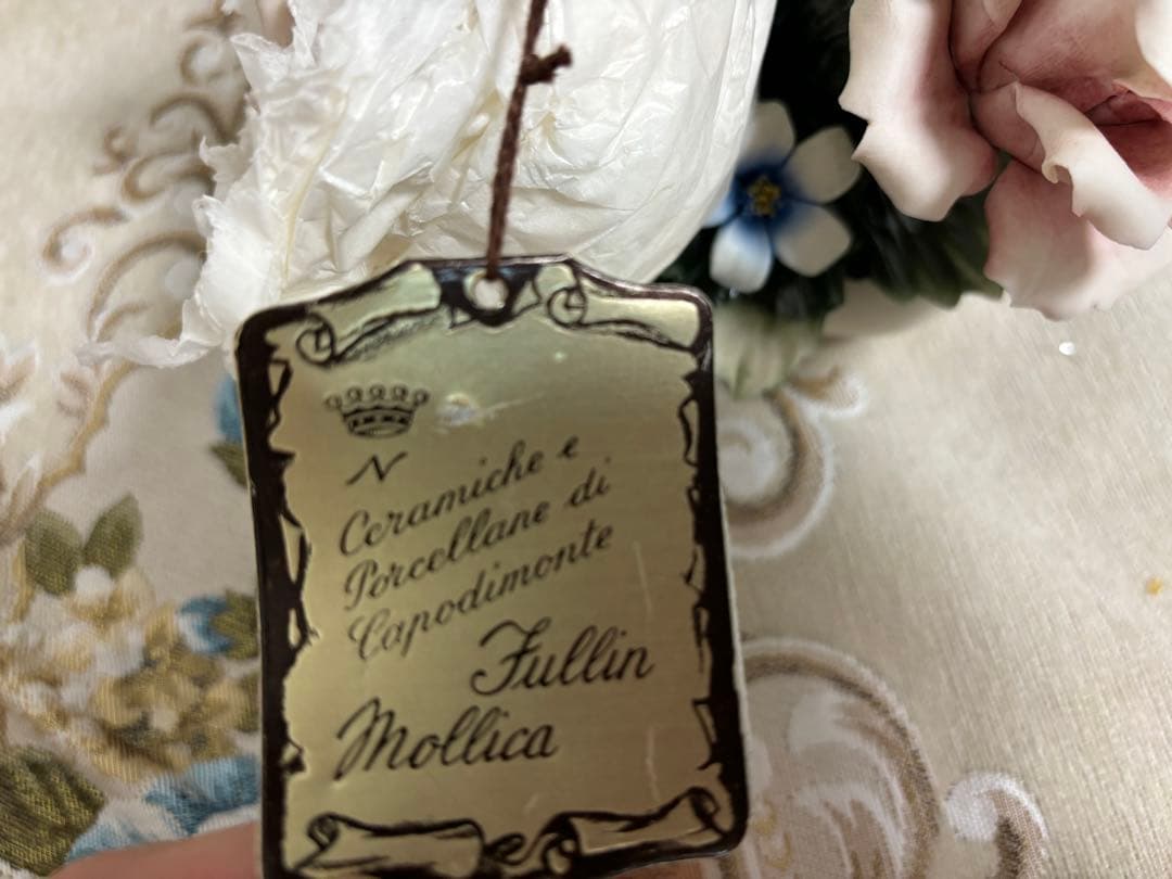 陶花　イタリア製　インテリア　置物