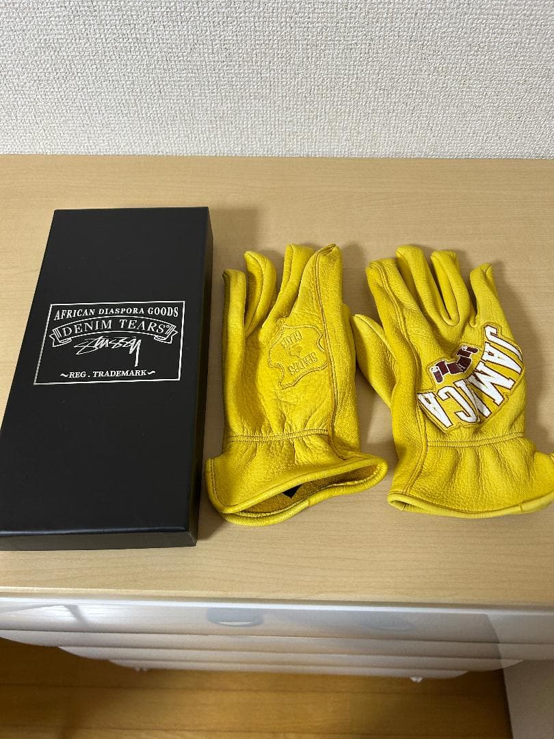 Stussy x Denim Tears レザーグローブ L/XL