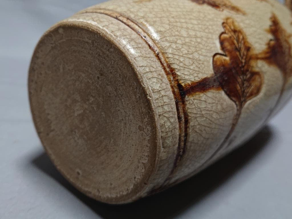 コレクター収集　安南　鉄絵芙蓉文　瓶