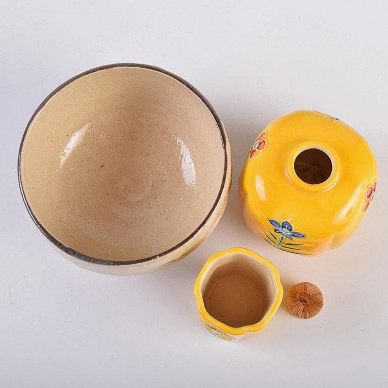 茶道具　桑茶箱　鉄絵草文　茶碗　黄交趾花文　振出など　九点　一式　M　R8950