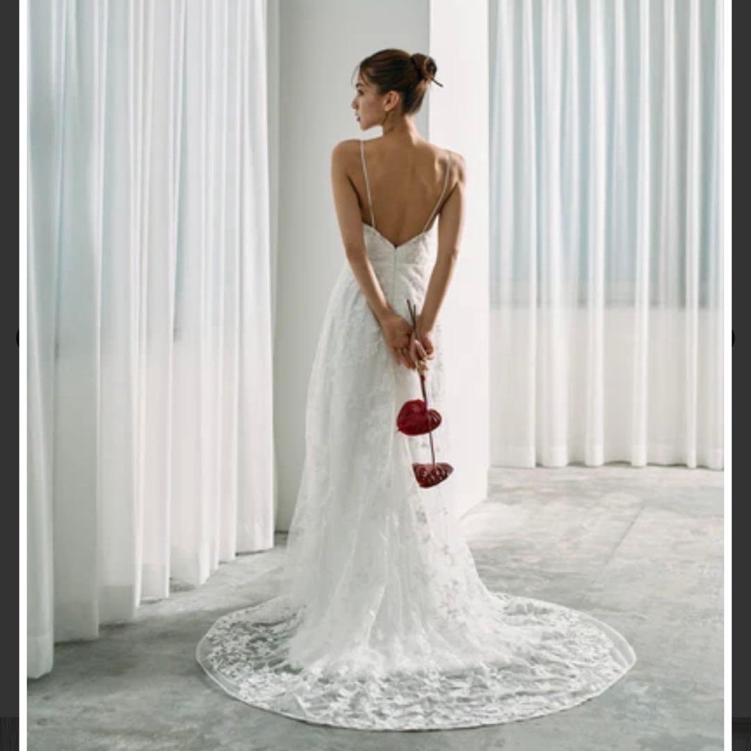 ドレスプロダクション　総レースキャミソールスレンダードレスW326