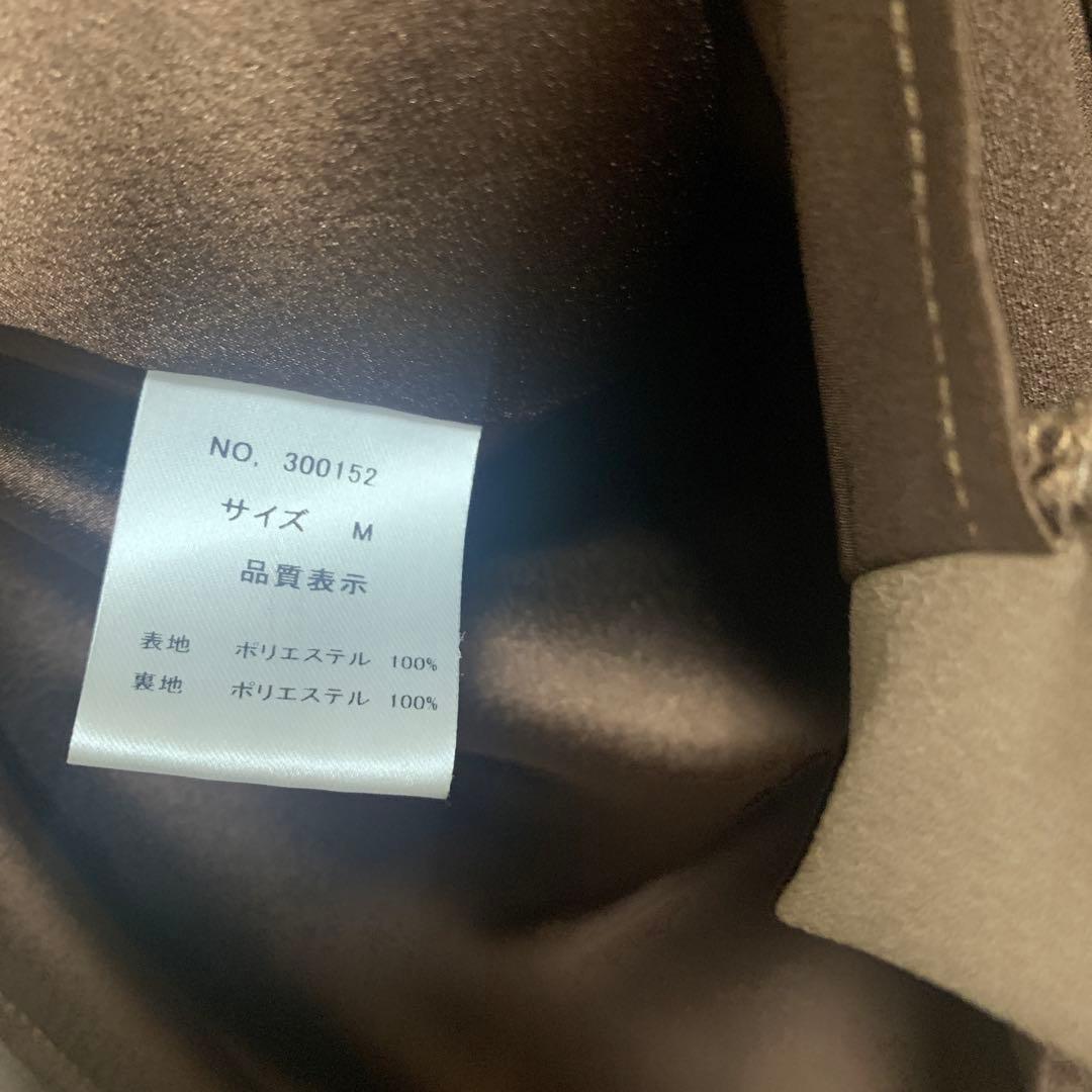 atloチュールベスト付きブラウンドレス　ネックレスつき