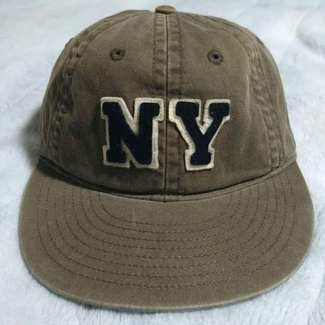 ポロラルフローレン キャップ NY ロゴ コットンツイル カーキ