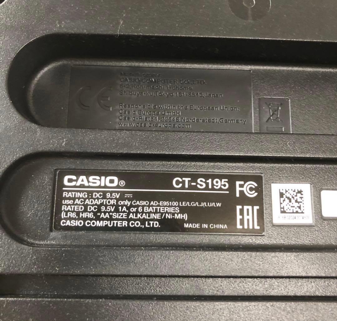 カシオトーン　ポータブルキーボード CT-S195