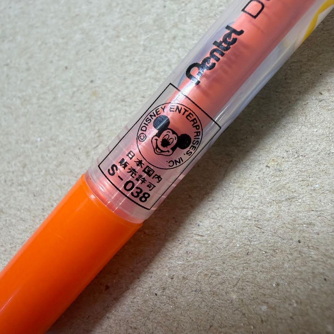 廃盤 ぺんてる カラーペン オレンジ 慶弔 パーソンズ ディズニー ペン回し