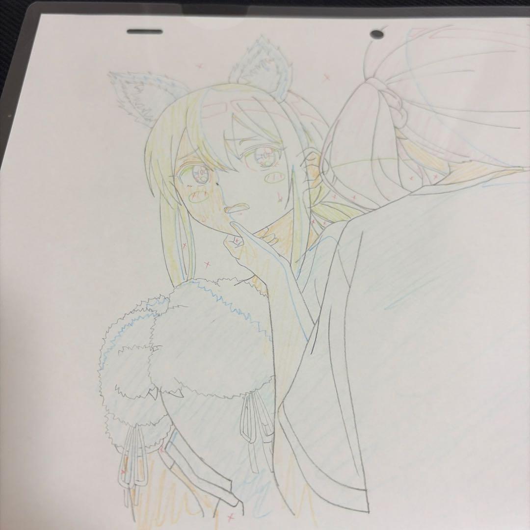 【非売品・1点物】ばっどがーる 生原画 水鳥亜鳥 猫耳 ワルラジ 会場限定
