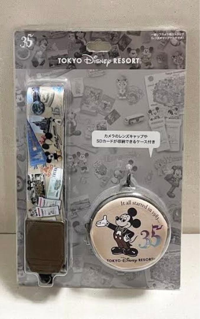 新品　実写　ミッキー　ディズニー　ミニー　ドナルド　カメラ　ストラップ　グッズ