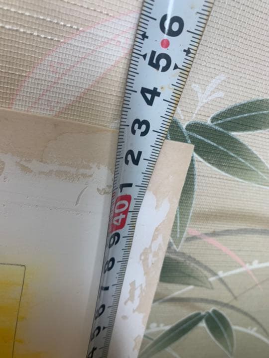 富士山　漆喰画　絵画　夕日　43×52