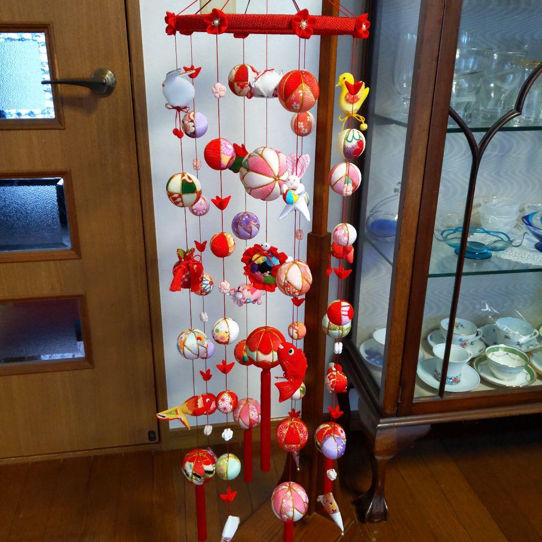 ちりめん細工　お雛様下げ飾りさげもん(大)