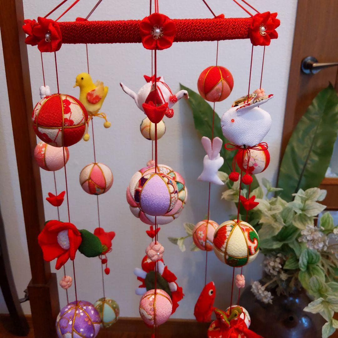 ちりめん細工　お雛様下げ飾りさげもん(大)