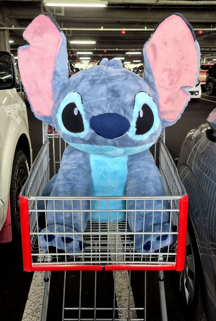 新品 コストコ スティッチ ぬいぐるみ 特大 ブランケット付き