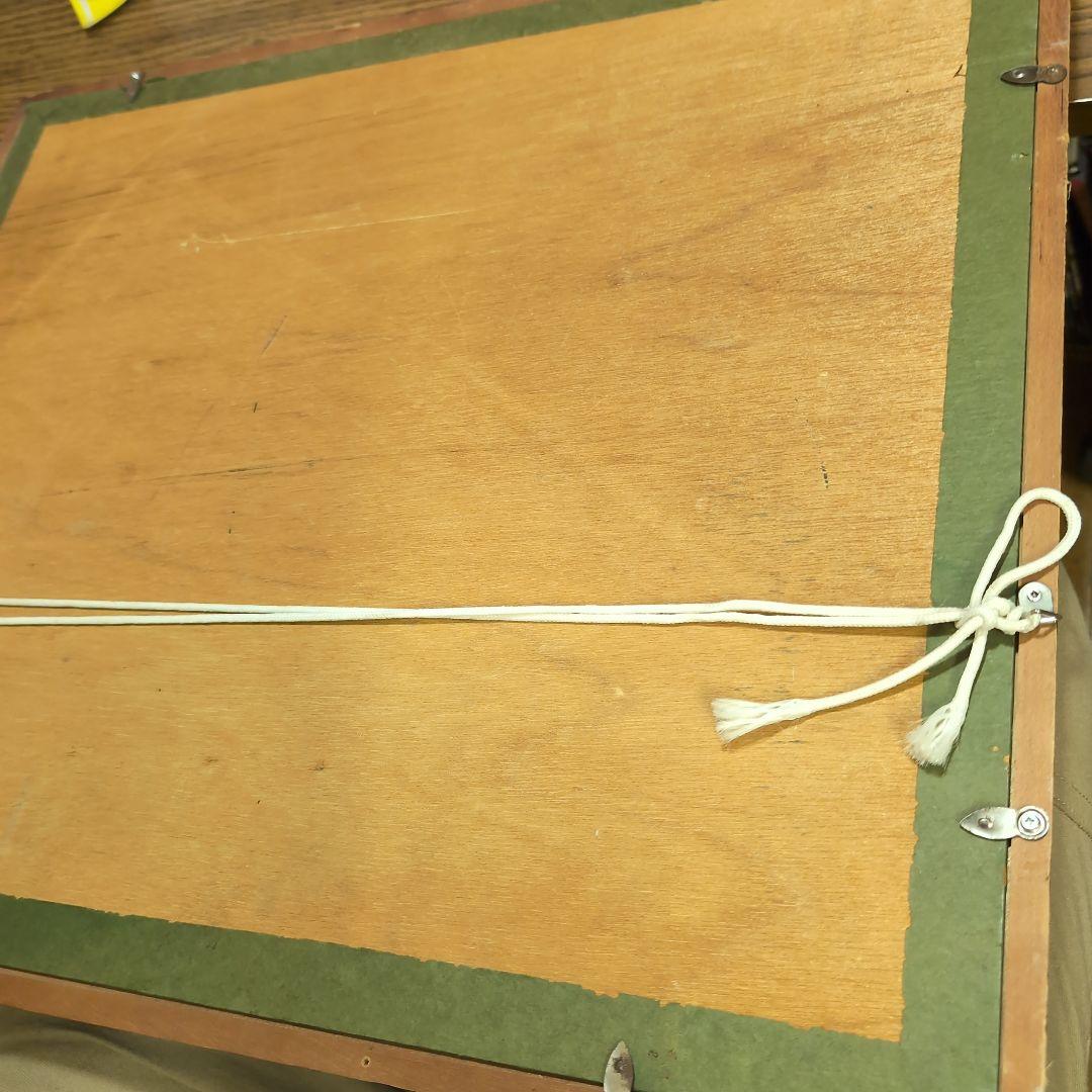 淡い色合いの日本画 人物画　浮世絵ベース　額装