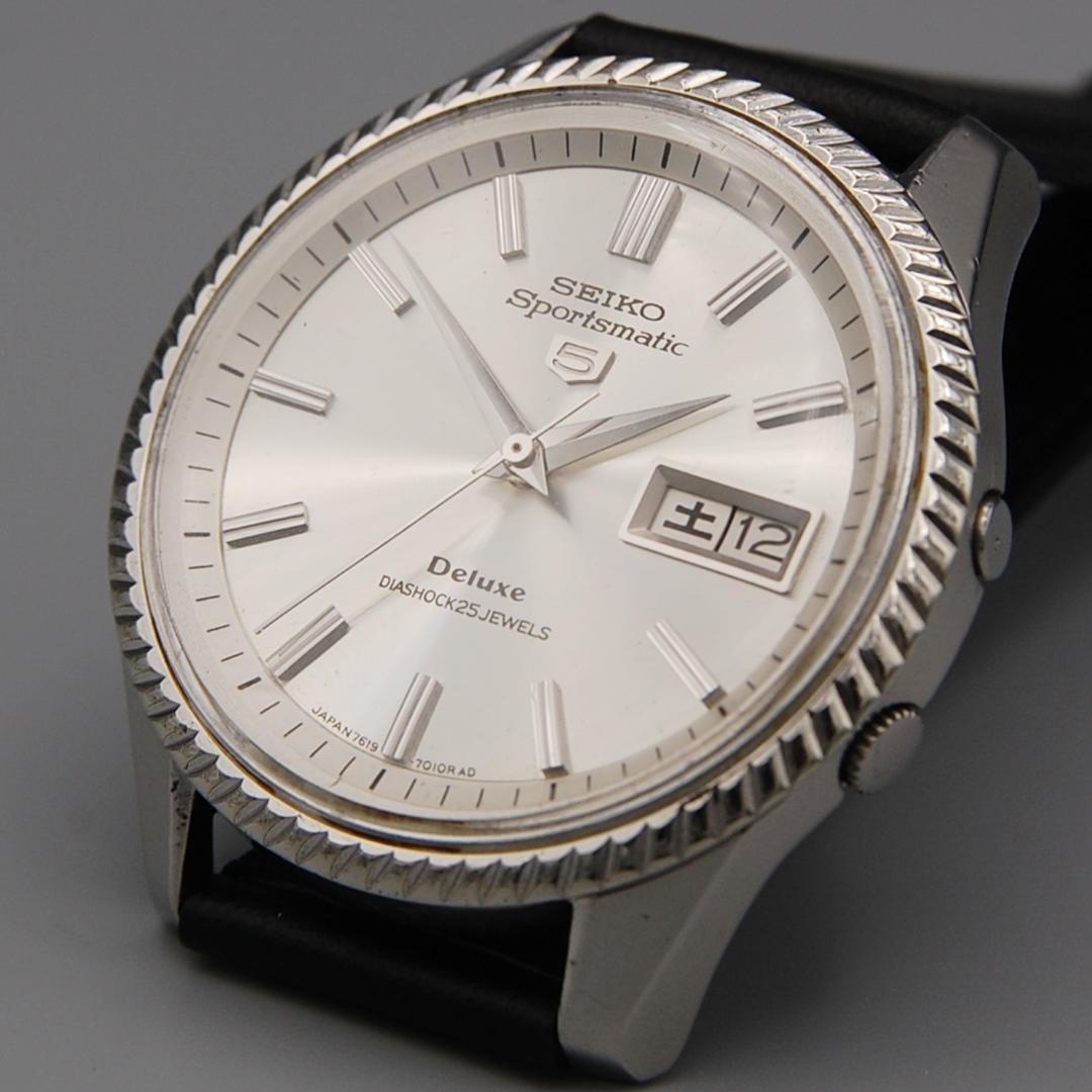 【OH済み】セイコースポーツマチック５ デラックス　自動巻時計　アンティーク