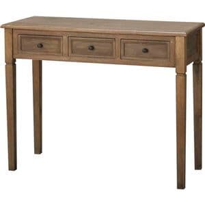 サイドテーブル幅100cmブラウン木製アンティーク調コンソール