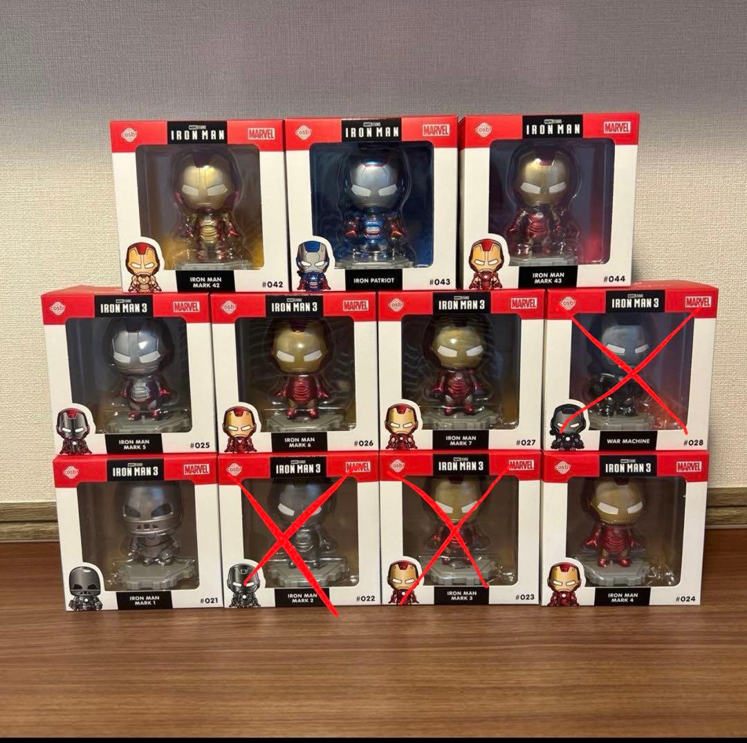 アイアンマン　コスビ　フィギュア 10体セット