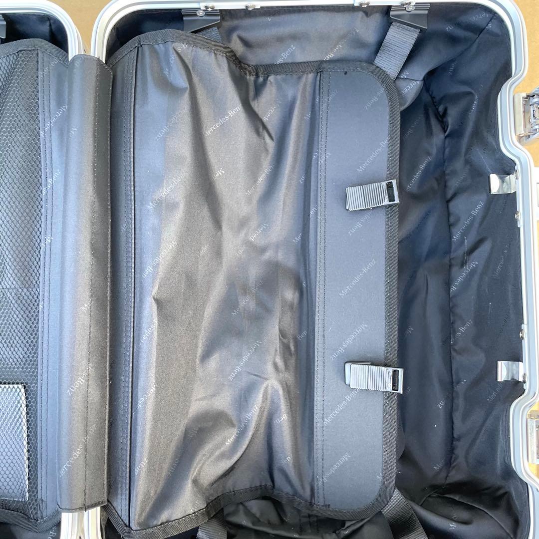 メルセデスベンツ オリジナル アルミ スーツケース TSAロック 四輪 シルバー
