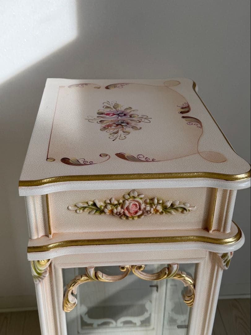 ロココ調 アンティーク イタリア ショーケースキャビネット