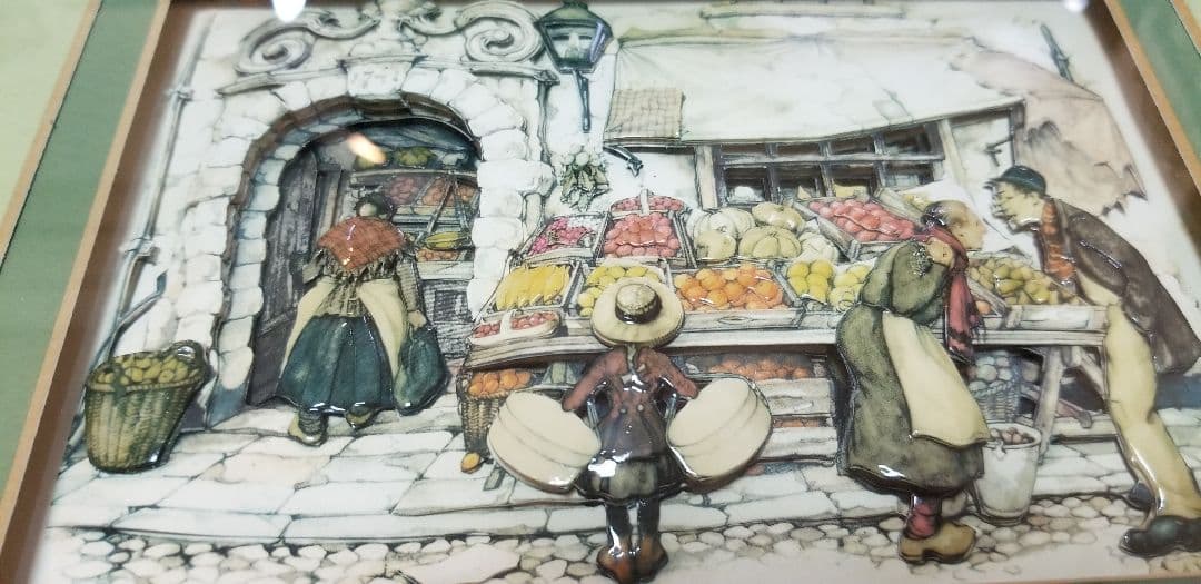 JohnEllam3Dデコパージュ(帽子を持った少女)