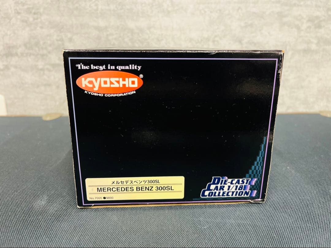 京商 1/18ミニカー メルセデスベンツ 300SLシルバーダイキャスト7005