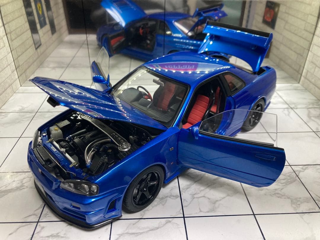 オートアート　1/18 ニスモ R34 GT-R Z-tune ベイサイドブルー