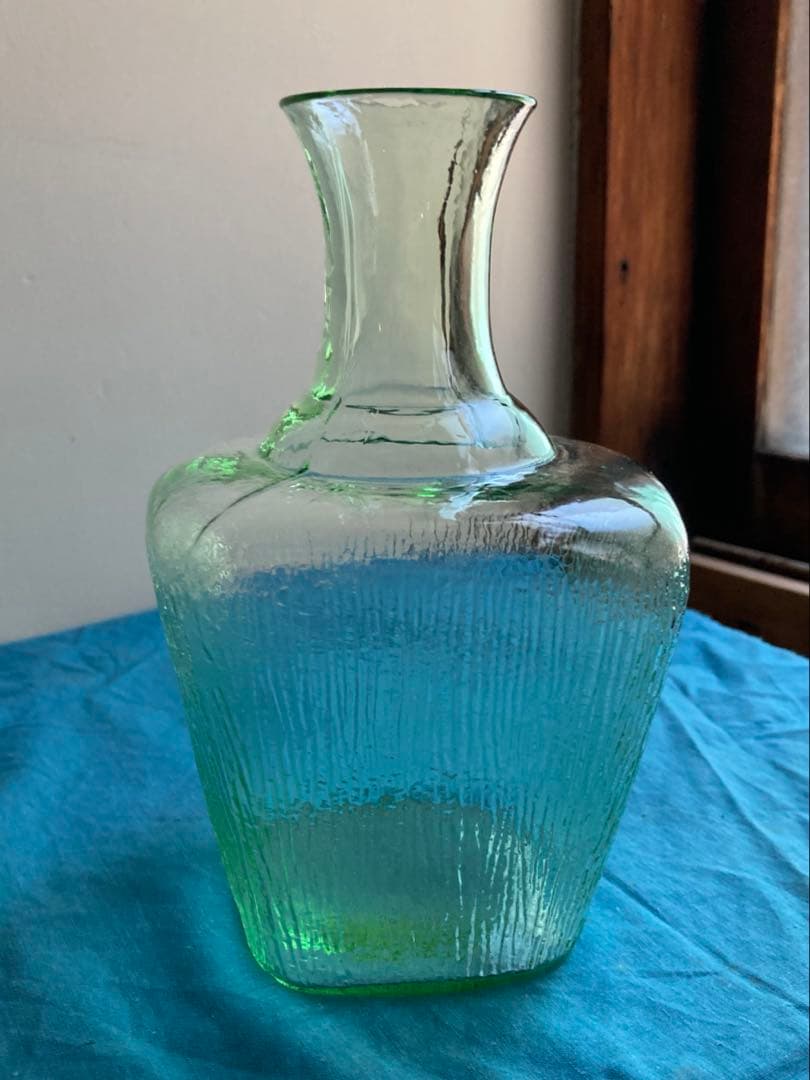 古道具　ウランガラス　ディキャンタグラス　昭和初期