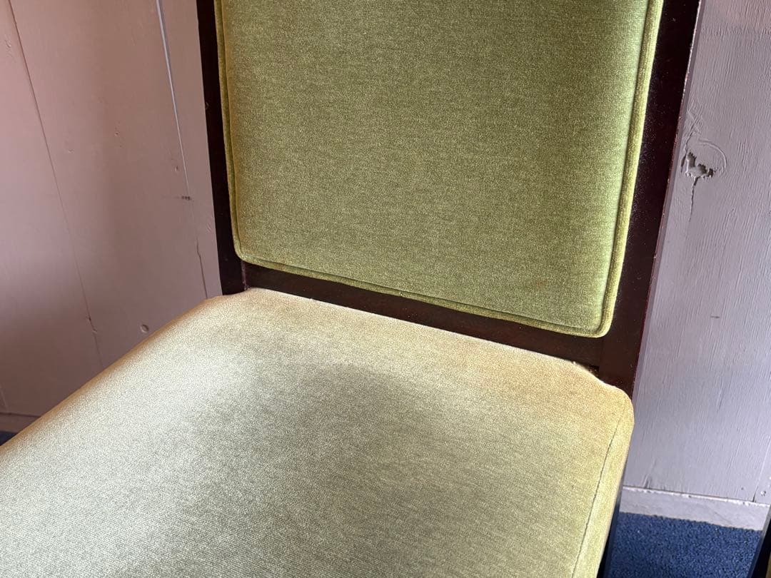 緑色のクラシックダイニングチェア2脚セット チェア③ アンティーク