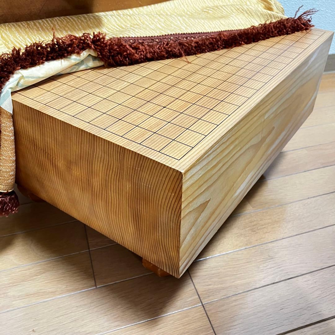 囲碁盤・布カバー・碁盤覆(木製)・碁盤覆布カバー、4点セット