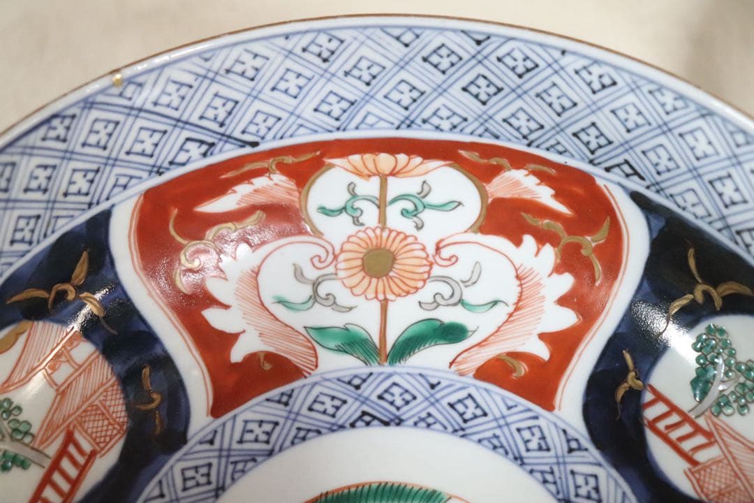 江戸　伊万里錦絵大鉢2種4点　共箱　送料込み250518