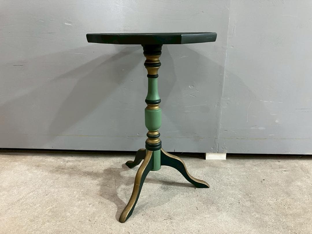 トールペイント サイドテーブル ナイトテーブル ワインテーブル 花台 RW85