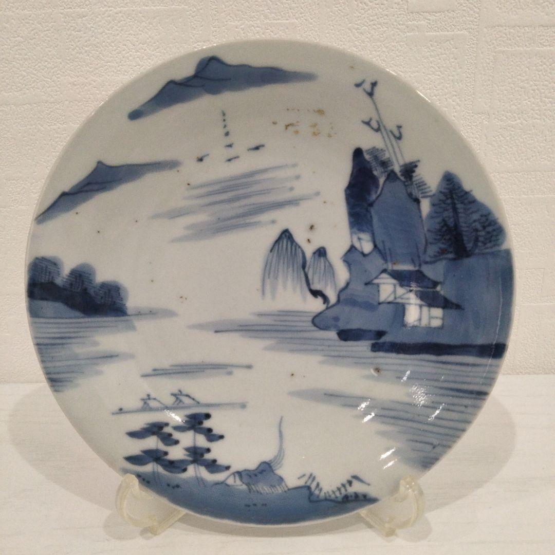 時代古作品　中国　古染付　皿　E