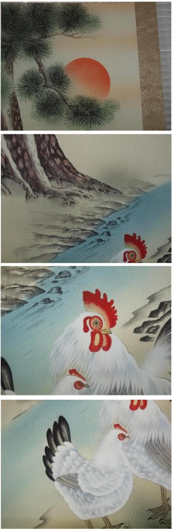 時代の掛軸　　肉筆保証　蔵整理不用品処理　日本　 X862C16-6