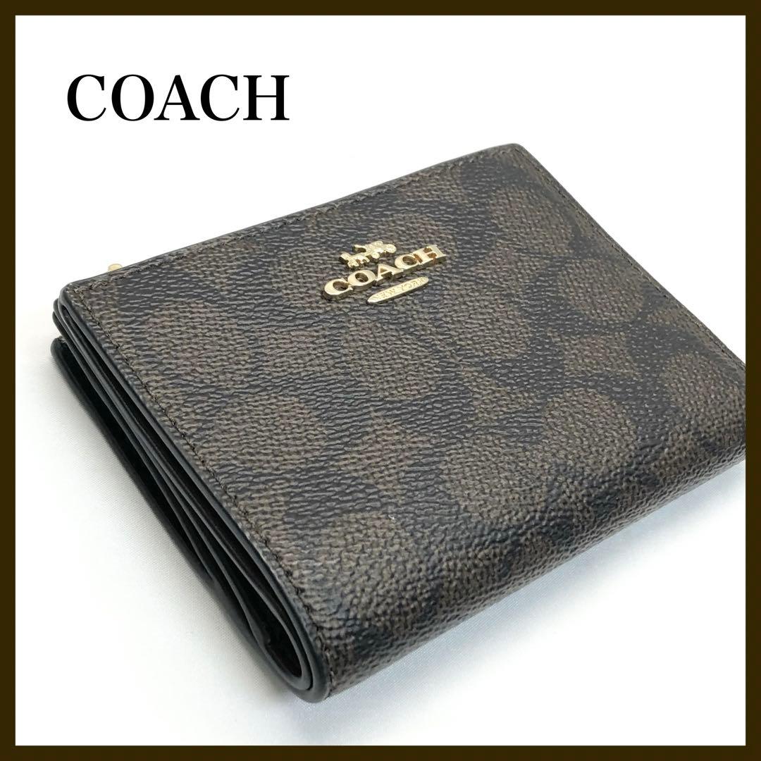 【ラヴ ✨】　COACH コーチ　二つ折り　財布　シグネチャー