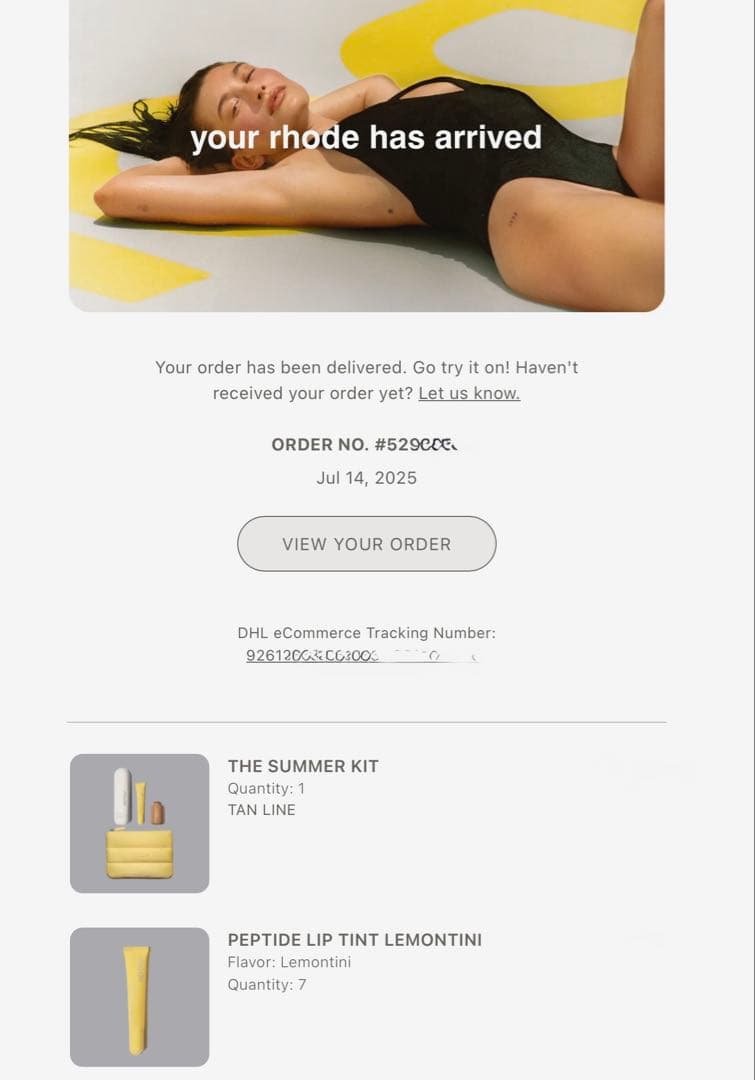 RHODEヘイリー LEMONTINI 限定 THE SUMMER KIT