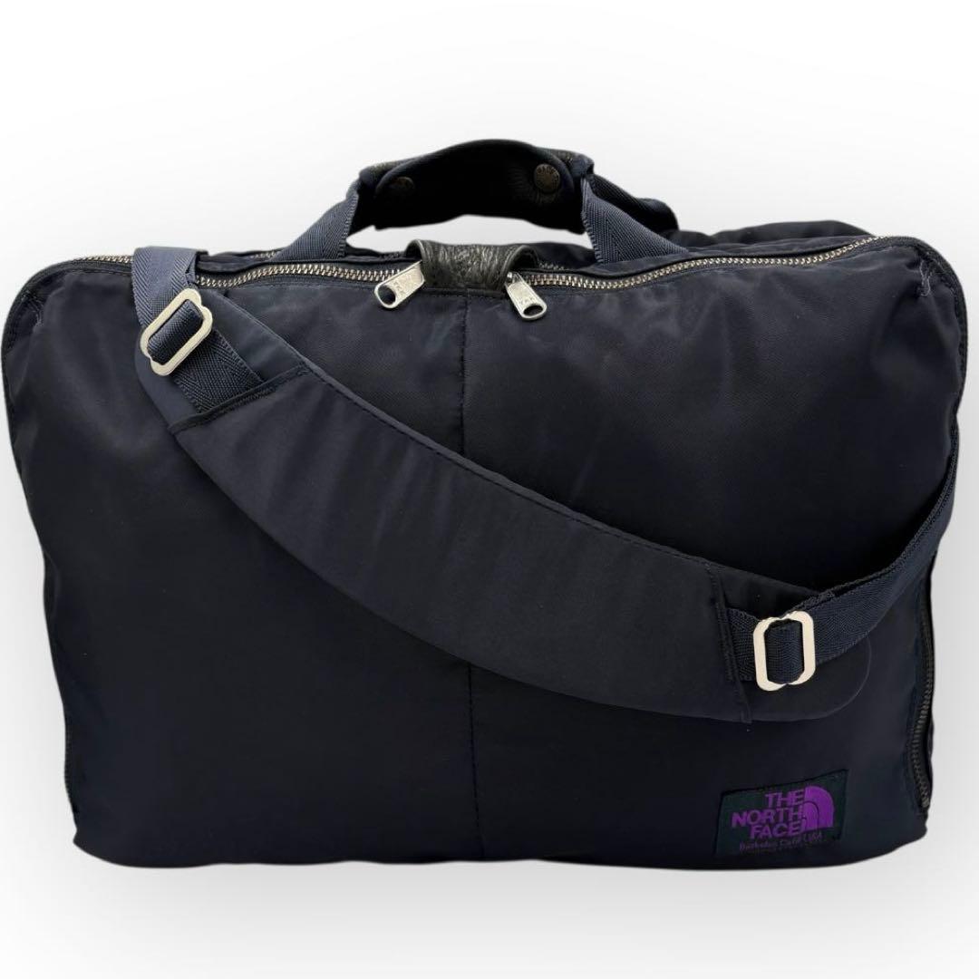 【美品】ザノースフェイスパープルレーベル 3Way Bag