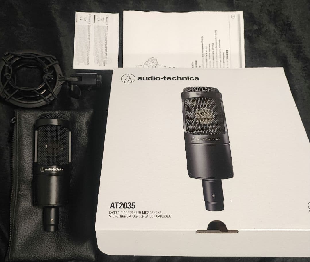 使用回数極少 audio-technica AT2035 コンデンサーマイク