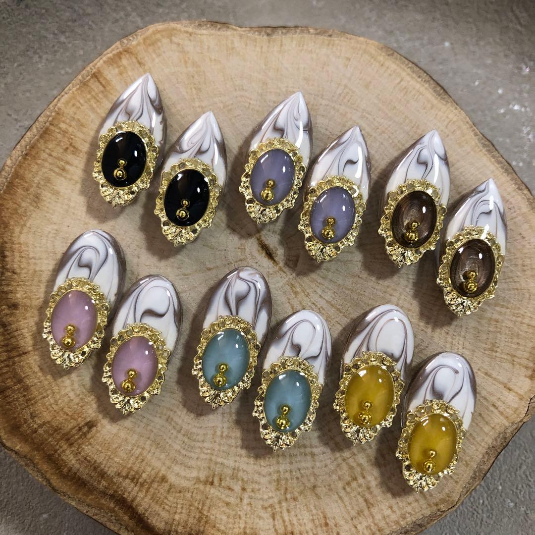 R-519 ✴︎レジンカボション6カラーஐ.*