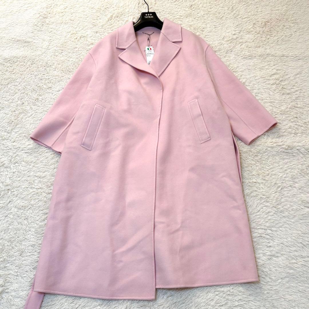 タグ付き✨23区 MANTECOマンテコリバー ロングコート ベルト ピンク