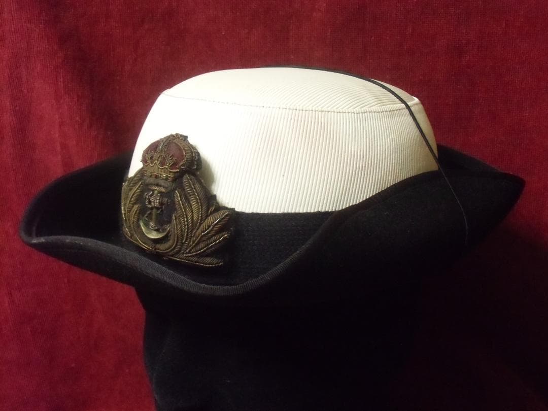 ＧＢ英軍/イギリス軍＊ＲＭ/海軍＊女性将校制帽＊約５３．５ｃｍ（実物）
