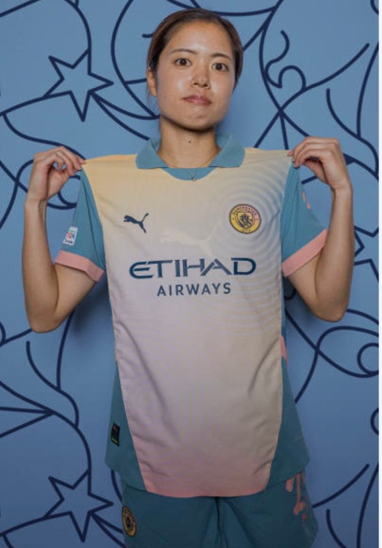 新品PUMAプーママンチェスターシティ4thユニフォームSサイズMサイズ