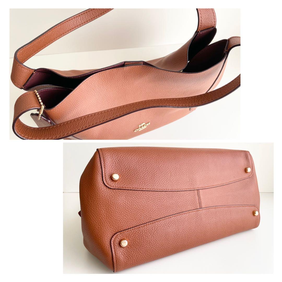 コーチ COACH ハンドバッグ ハドリー ホーボー レザー ほぼ新品