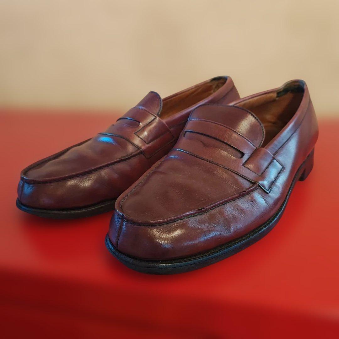 J.M.WESTON 180 シグニチャーローファー 5.5 D バーガンディ