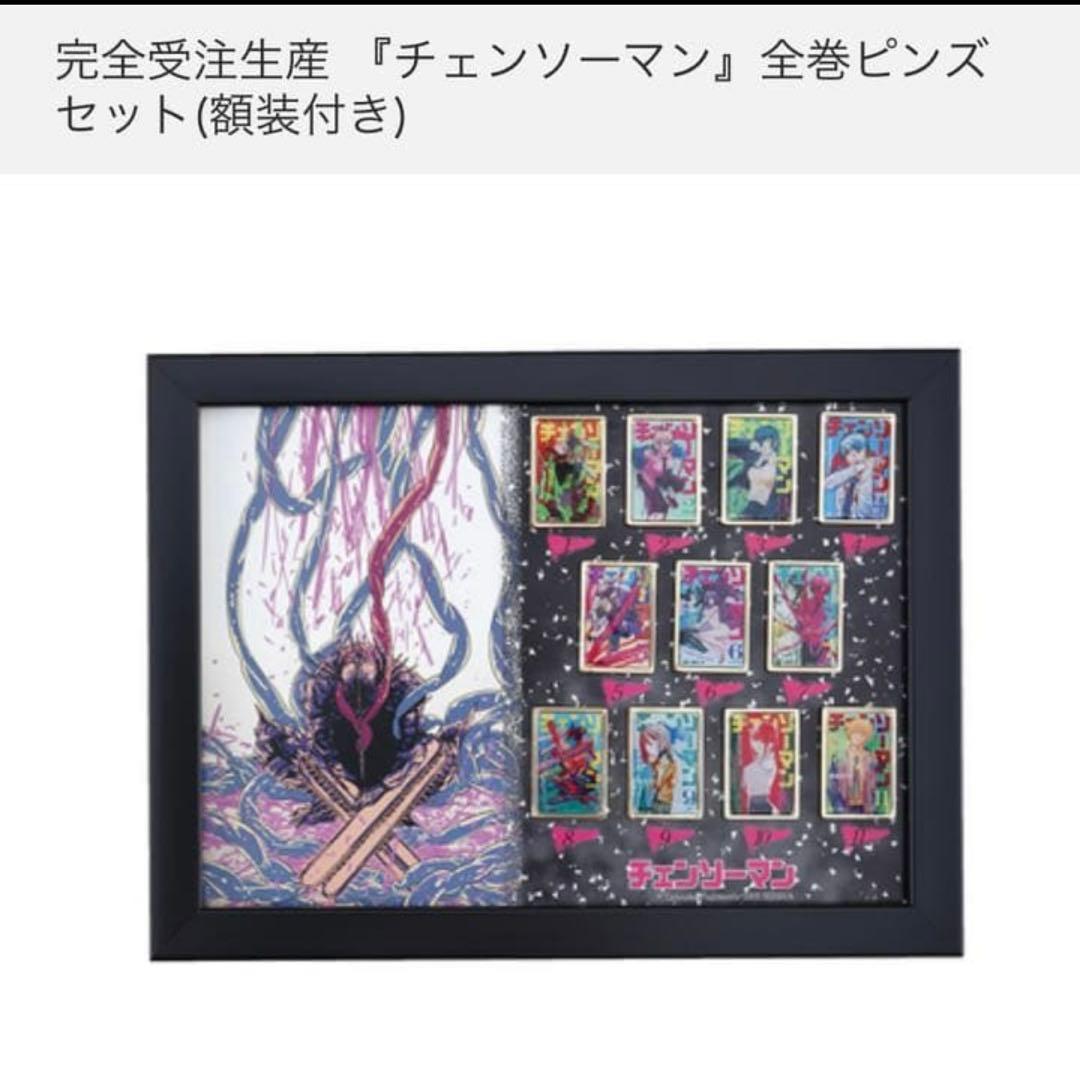チェンソーマン　全巻 ピンズセット 額装付き 全巻ピンズ