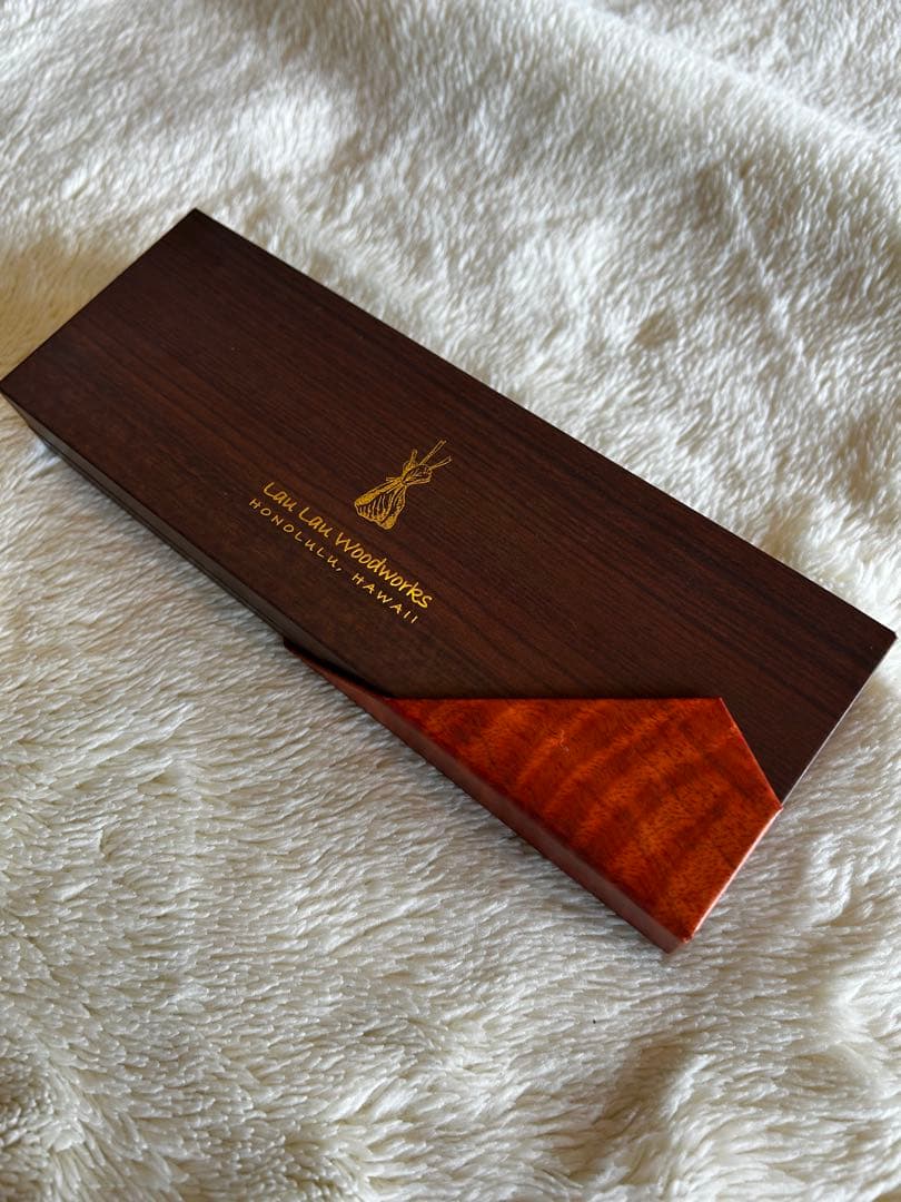 【新品未使用】Lau Lau Woodworksボールペン/ハワイコアウッド