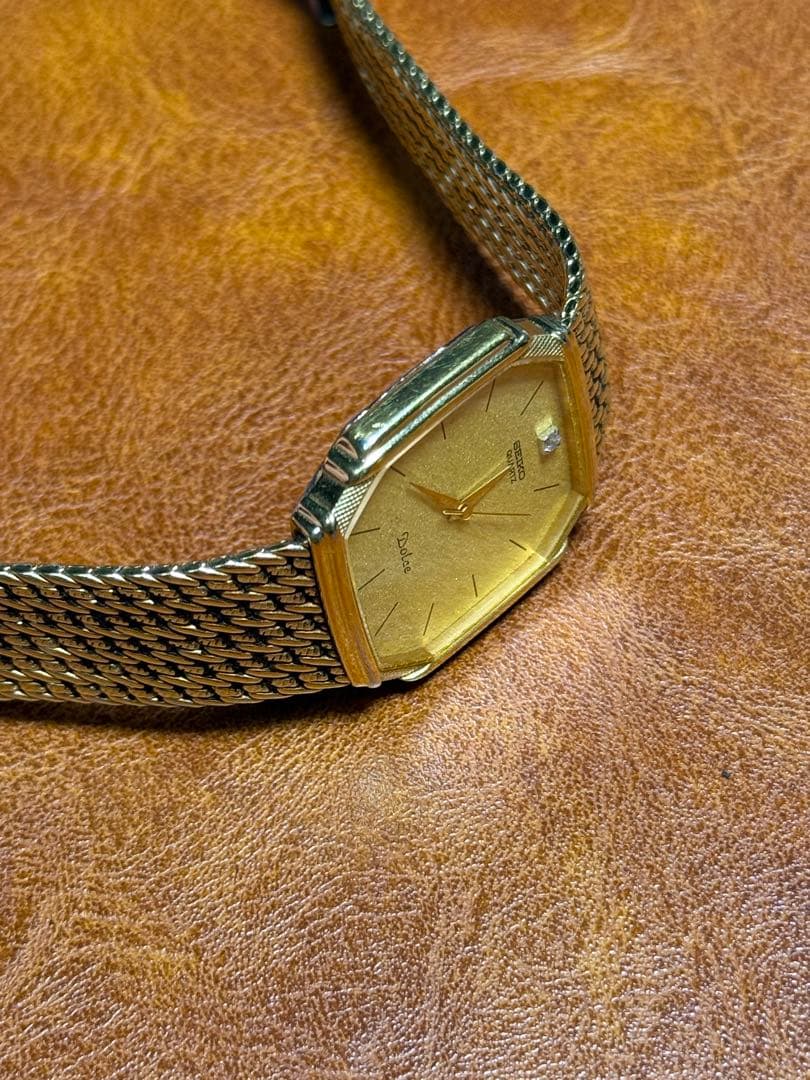A130希少 稼動品 SEIKO DOLCE スクエア型　80年代ヴィンテージ