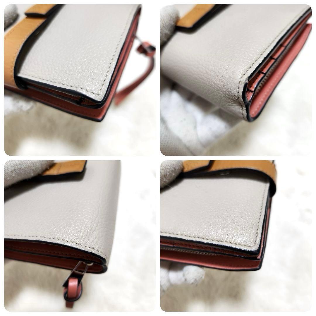 ✨極美品　正規品✨ロエベ　二つ折り　コンパクトジップウォレット　アナグラム　ロゴ